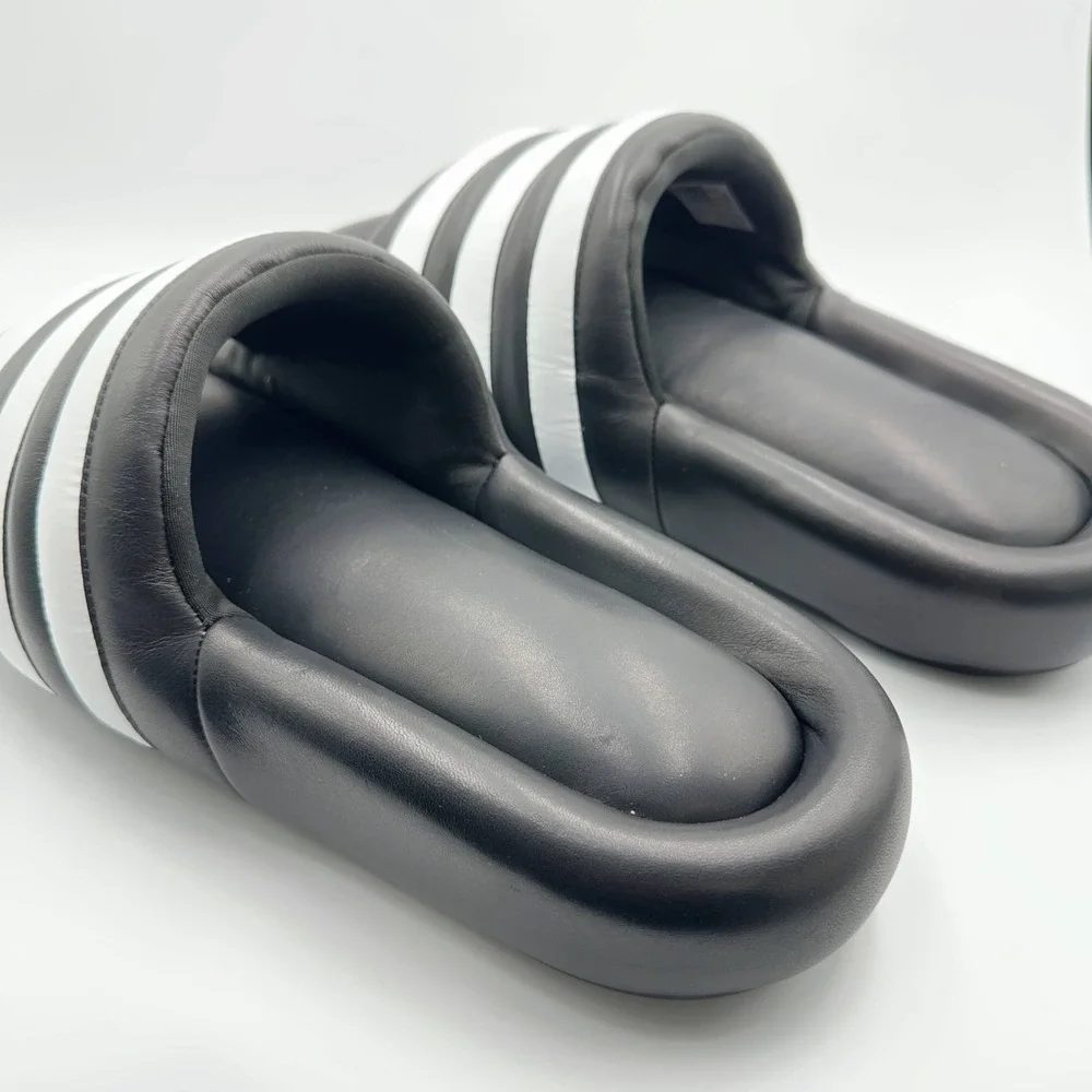 Mens Size 11 Adidas Sandals Adilette 24 Slides Core Black Cloud White JP8248
